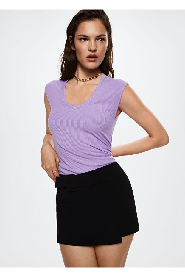 Basic Ribana Tişört - 1