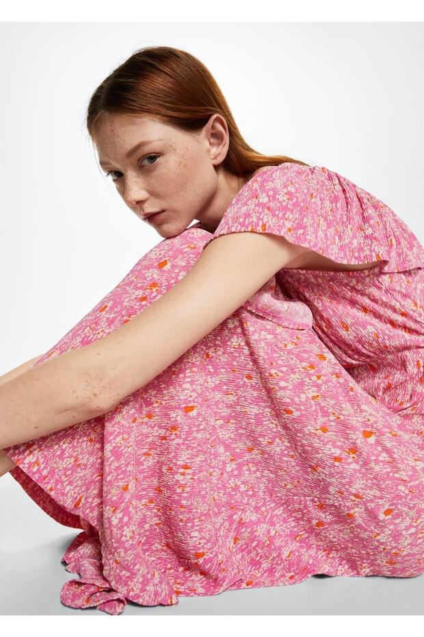 Çiçekli Elbise - 5