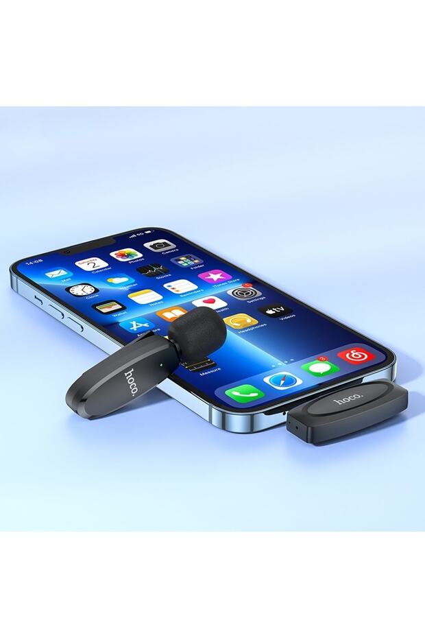 L15 Lightning Apple İphone Kablosuz Mikrofon Dijital Yaka Mikrofonu Enstrüman Video Kaydı Röportaj - 8