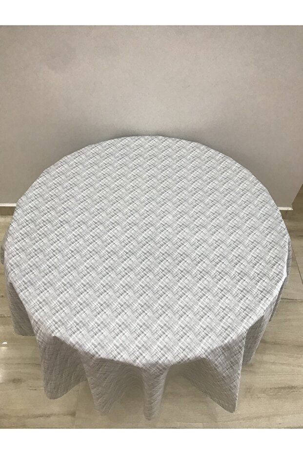 مفرش طاولة دائري مبطن - 4