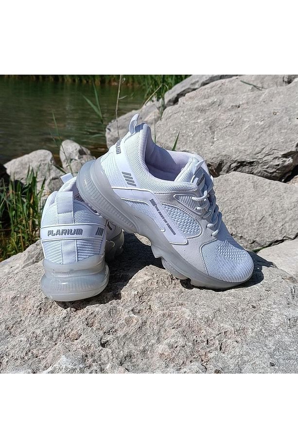 Plarıum 040 Beyaz Memoryfoam Air Tabanlı Spor Ayakkabı - 6