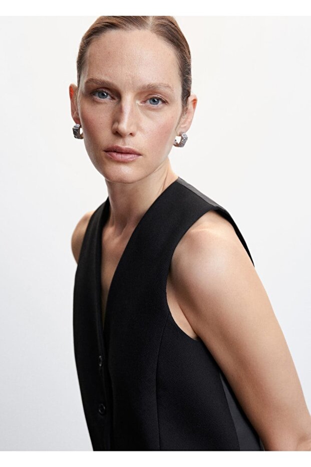 Düğmeli Takım Yelek - 5