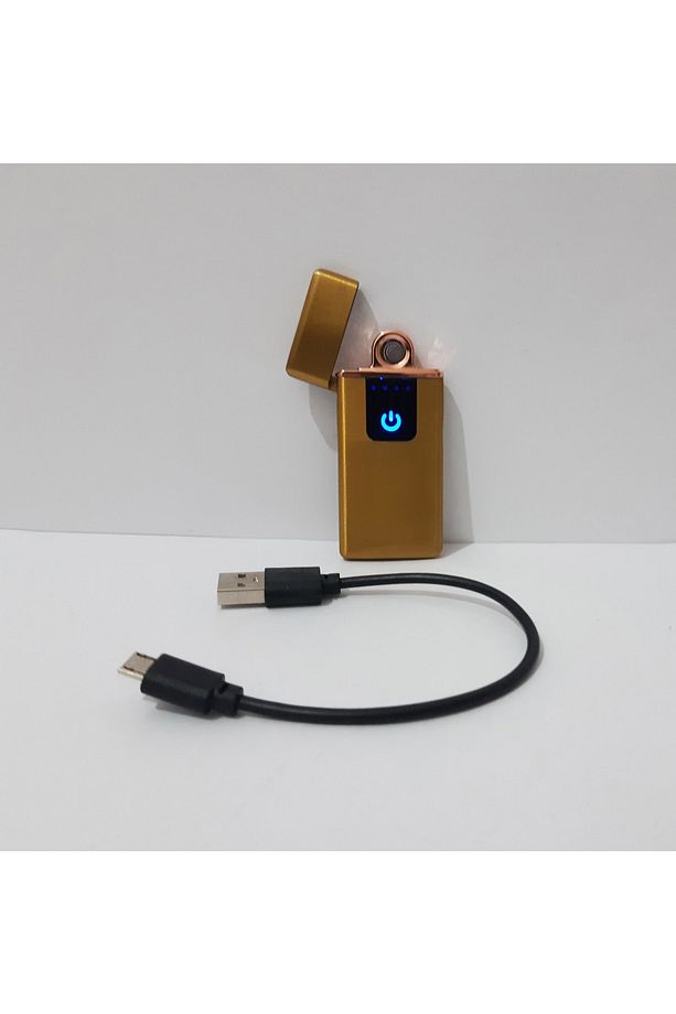 Usb Şarjlı Elektronik Çakmak Dokunmatik Ekran Sigara Çakmağı - 4