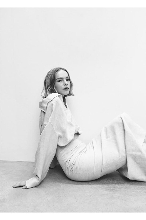 Fustă de in detaliată - 6