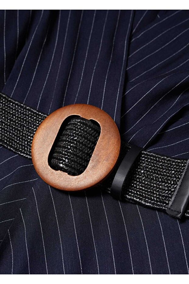 Ince Çizgili Elbise - 6