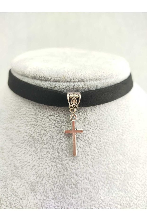 Christ Cross Gothic Choker Kolye