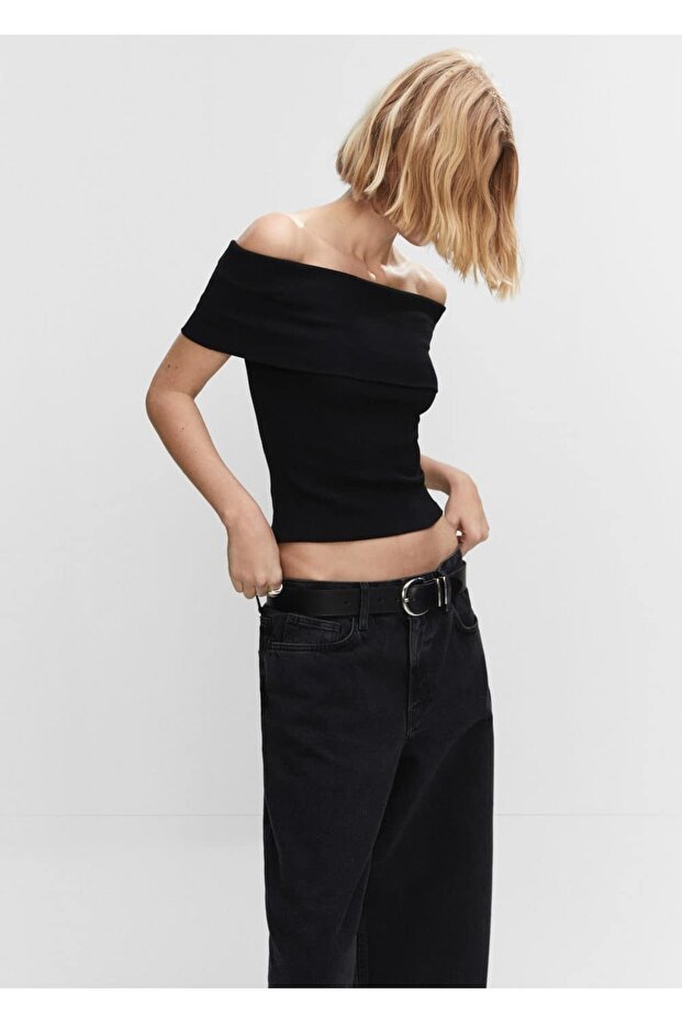 Omuzları açık bluz - 1