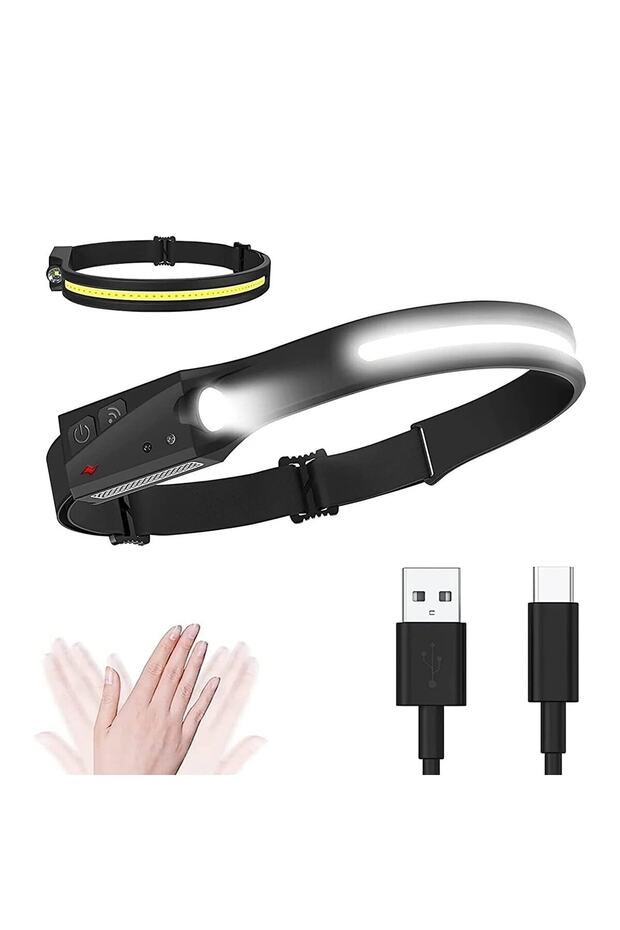 COB Led Sensörlü 350Lm Kafa Lambası - 1