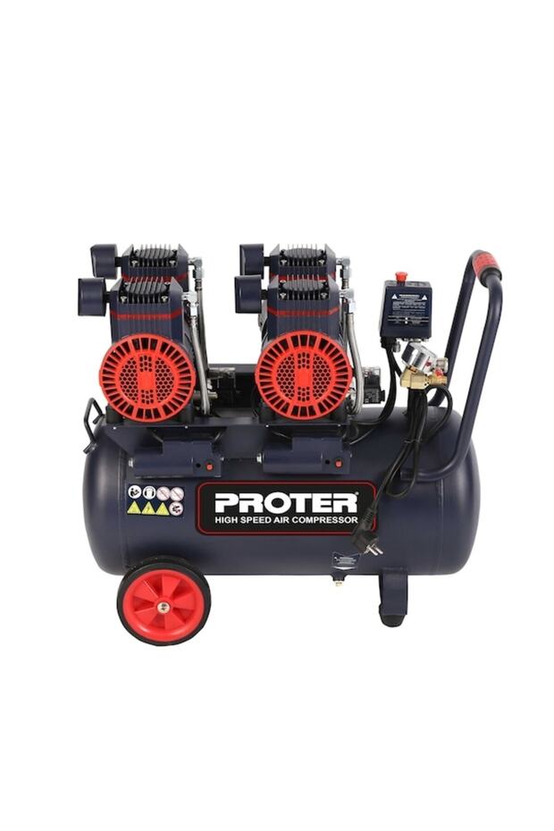 50LT 4HP 8 BAR YÜKSEK HIZLI YAĞSIZ SESSİZ HAVA KOMPRESÖRÜ - 1