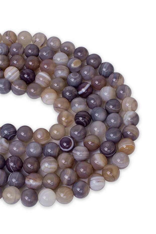 8 MM Botswana Agate Stone Array - 1