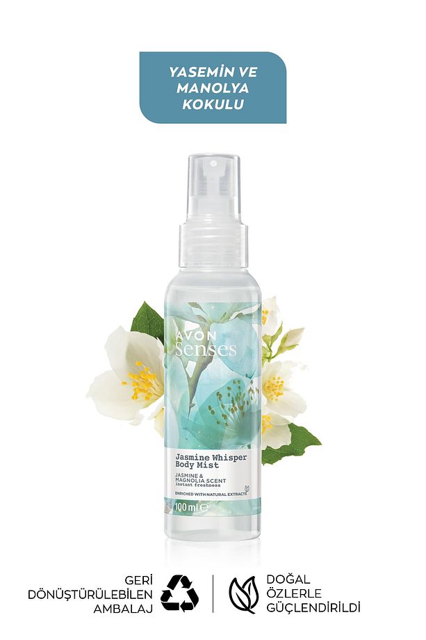 Jasmine Whisper Yasemin ve Manolya Kokulu Vücut Spreyi 100 ml Üçlü Set - 3