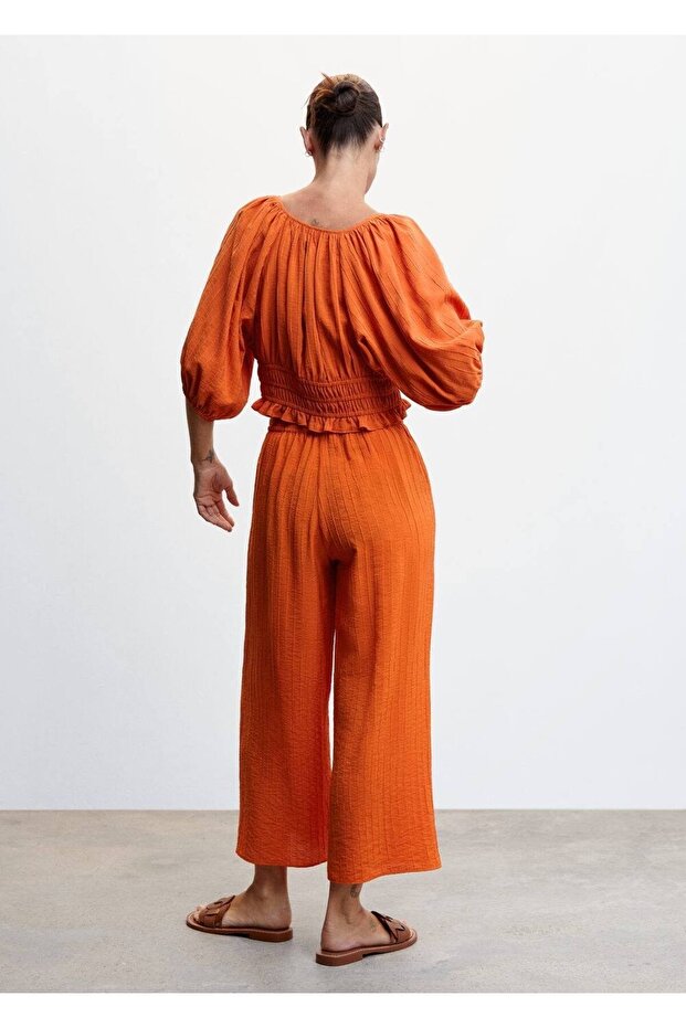 Dokuma Culotte Pantolon - 4