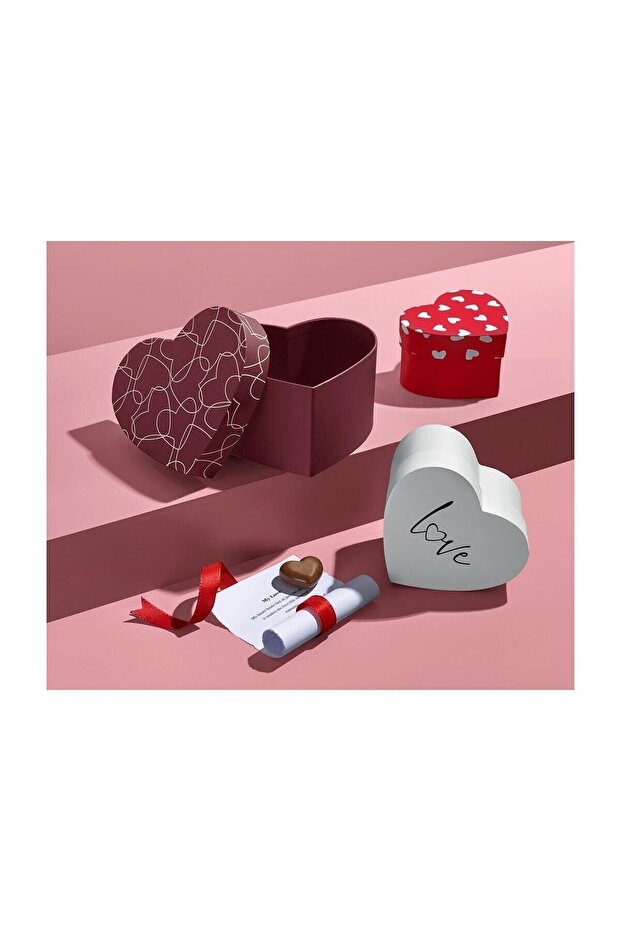 Kalp Şeklinde Kutu Seti 113010 - 1