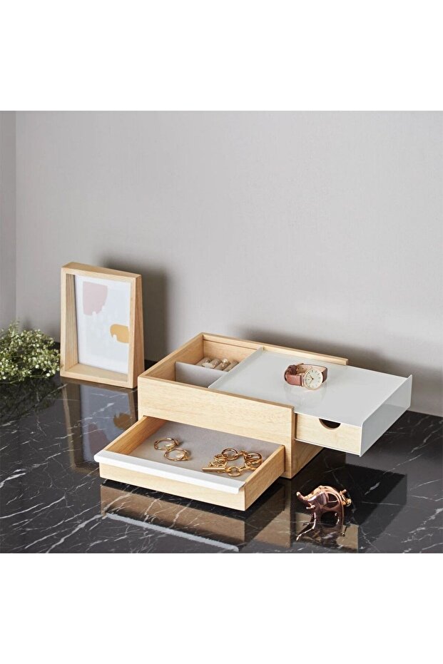 Stowit Aksesuar Saklama Kutusu Beyaz-Doğal Renk - 3