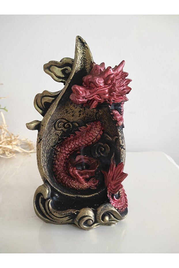 Ejderha figürlü geri akış tütsülük - 1