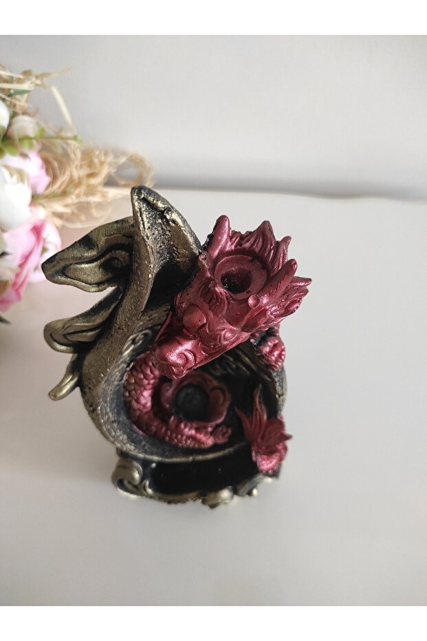 Ejderha figürlü geri akış tütsülük - 4