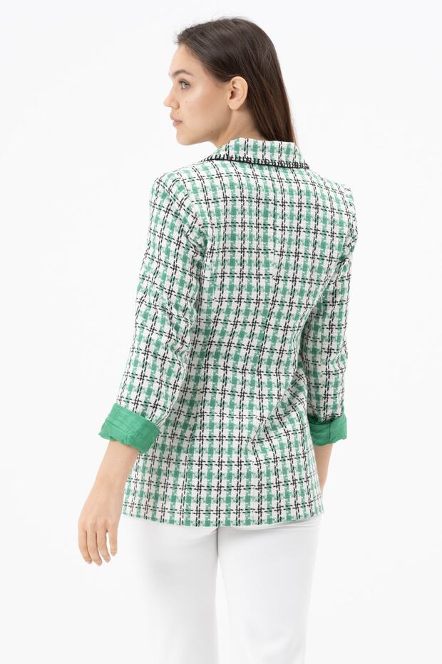 Süs Dikişli Tuvit Ceket - 7