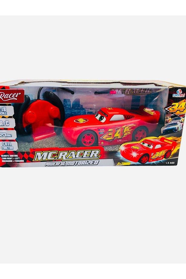 Cars Uzaktan Kumandalı Pilli Işıklı Şimşek Mcqueen Full Fonksiyon Araba Cars Akrobat-yarış-polis - 7