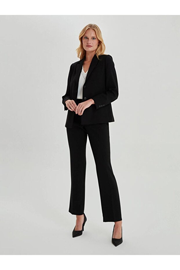 Basic Krep Ceket B00036 - 5