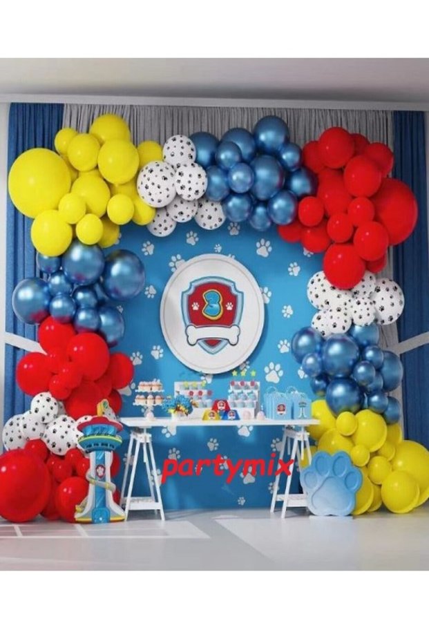 Paw Patrol Balloon Chain Pawpatrol Birthday Concept Balloon