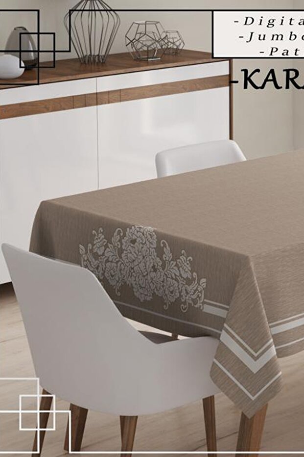 مفرش طاولة فردي بتصميم خاص مطبوع رقميًا مقاس 160 × 220 سم