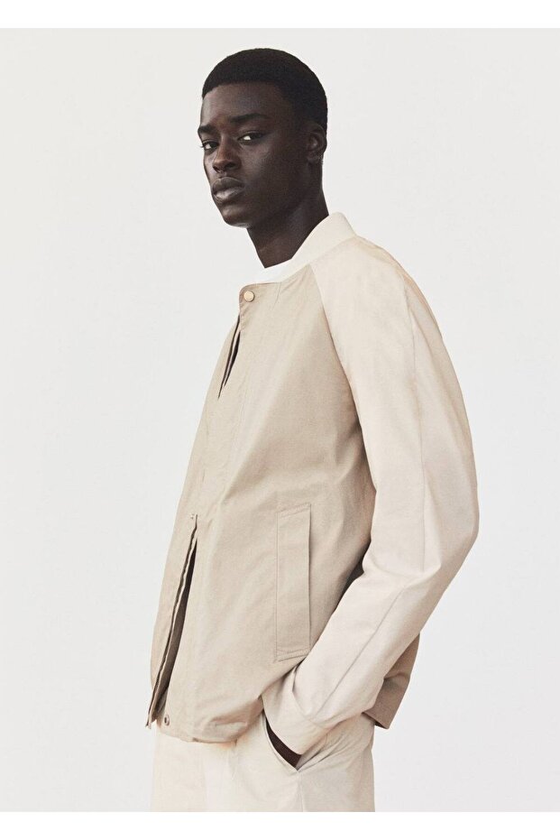 Pamuklu Bomber Ceket - 5