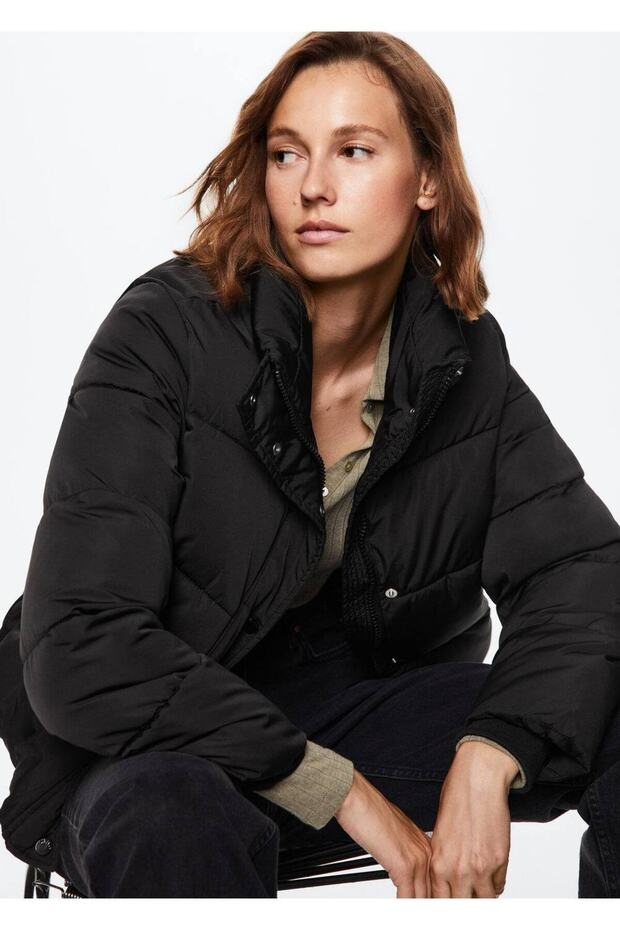 Ayarlanabilir Kapitone Anorak - 6