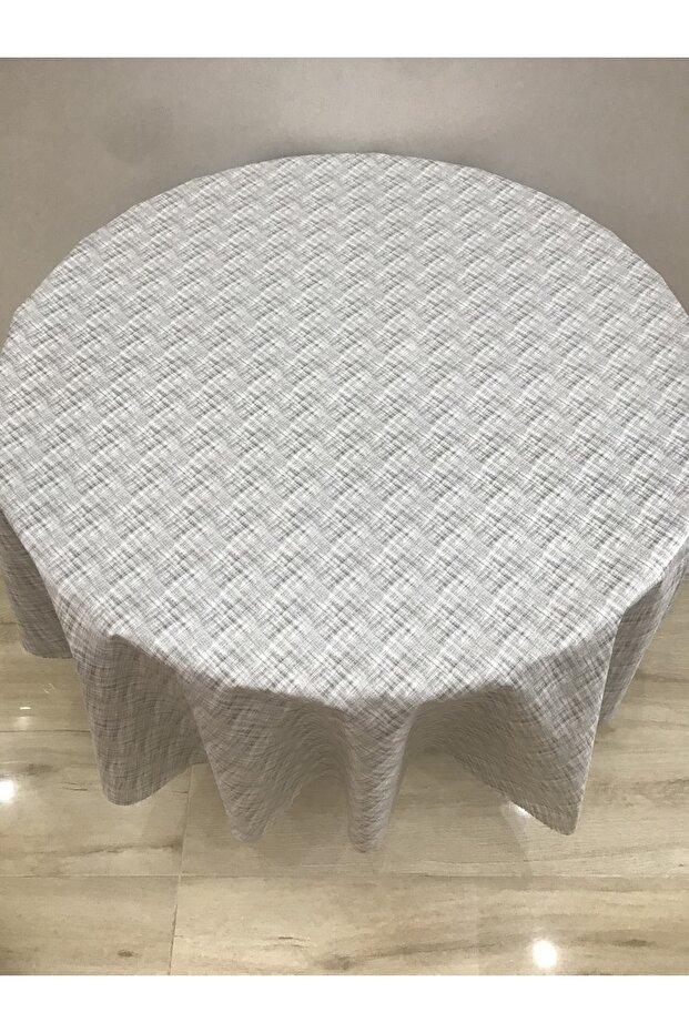 مفرش طاولة دائري مبطن - 3