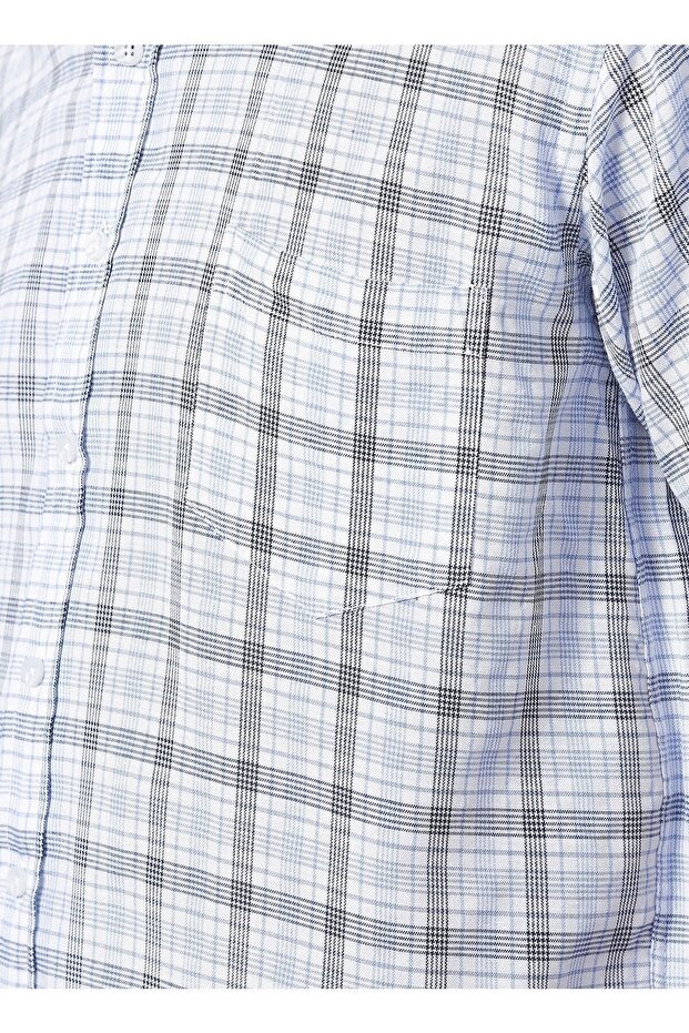 Gömlek, L, Mavi - 2