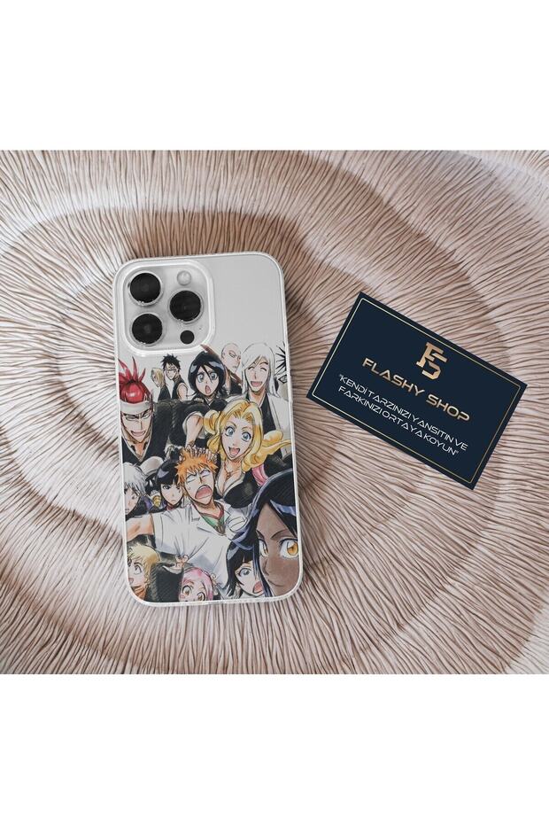 Samsung Galaxy A33 Compatible Bleach Anime All Characters Design Transparent Case