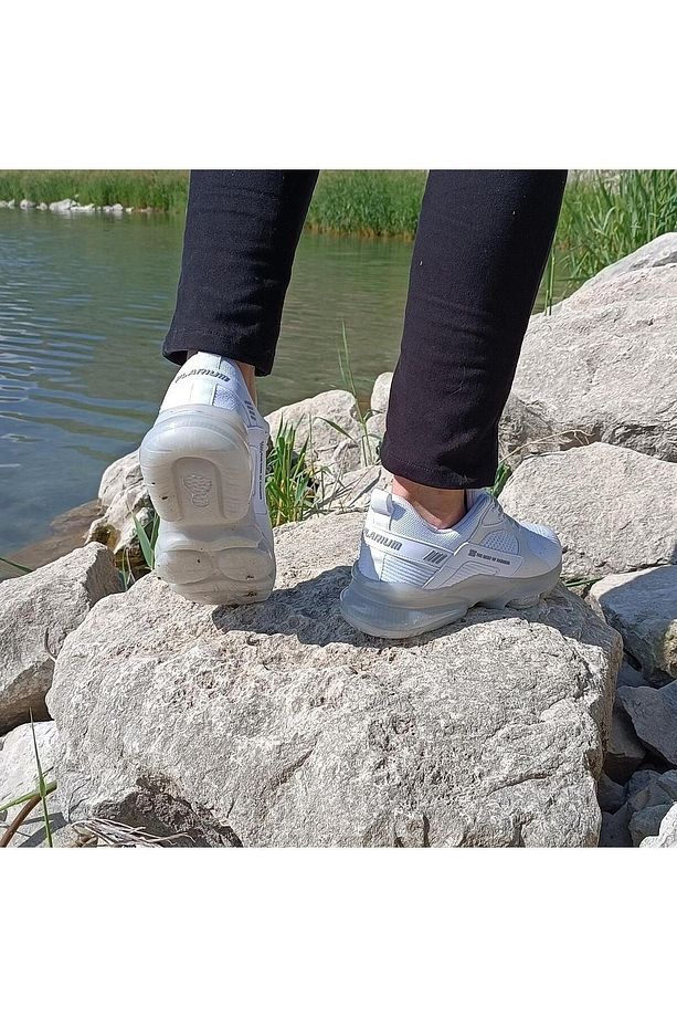 Plarıum 040 Beyaz Memoryfoam Air Tabanlı Spor Ayakkabı - 4