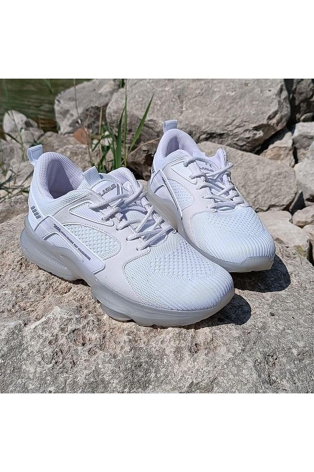 Plarıum 040 Beyaz Memoryfoam Air Tabanlı Spor Ayakkabı - 7