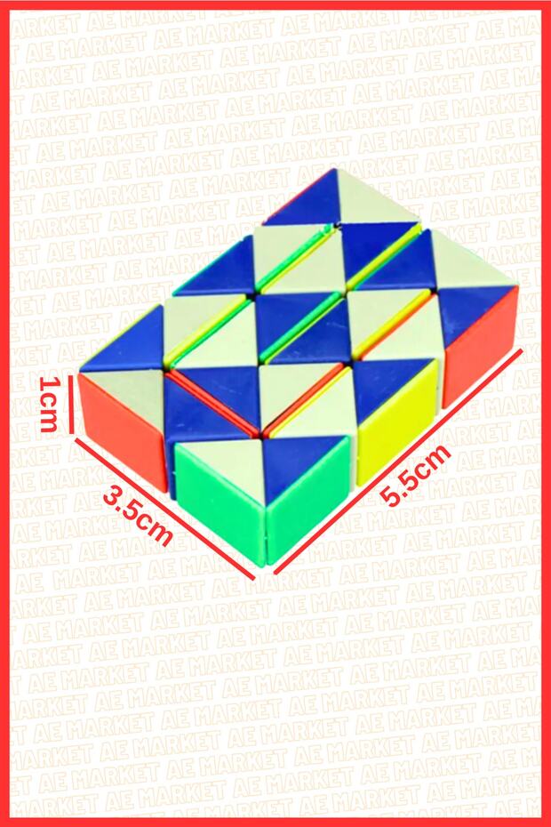 Renkli Yılan Kare Puzzle Eğitici Magic Küp Bükülebilen Şekillendirilen Yılan Zeka Küpü Yapboz Puzzle - 1