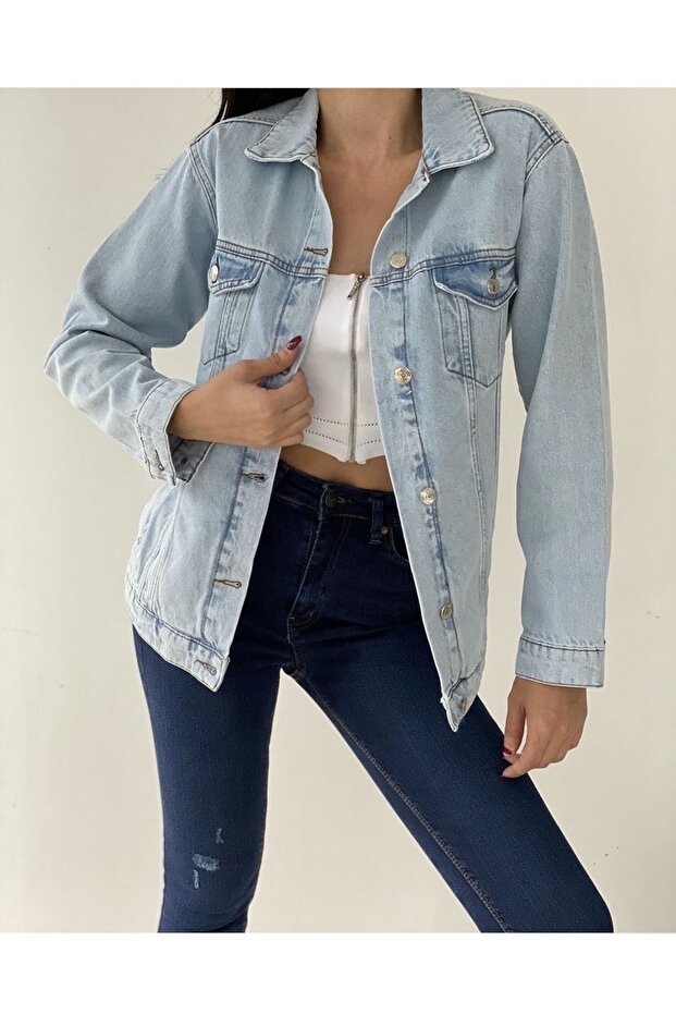 Boyfrend denim ceket - 2