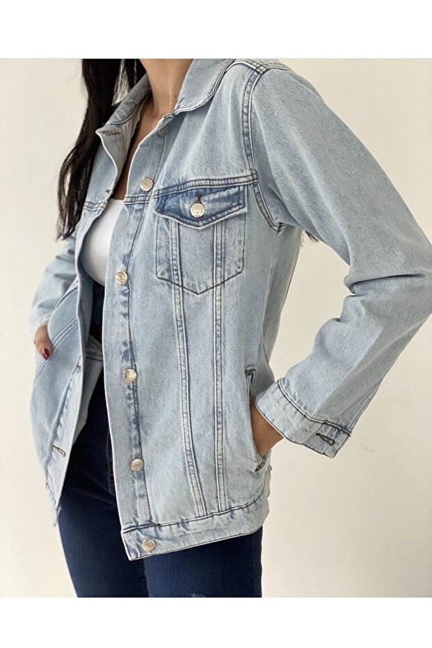 Boyfrend denim ceket - 3