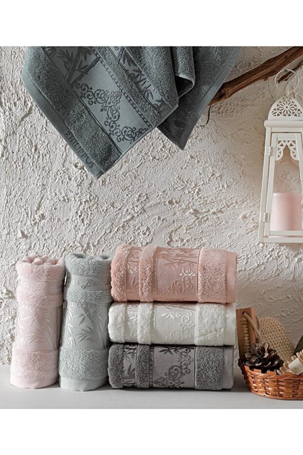 50X90CM HAND&FACE TOWEL SET OF 6 (70% BAMBOO FIBER)