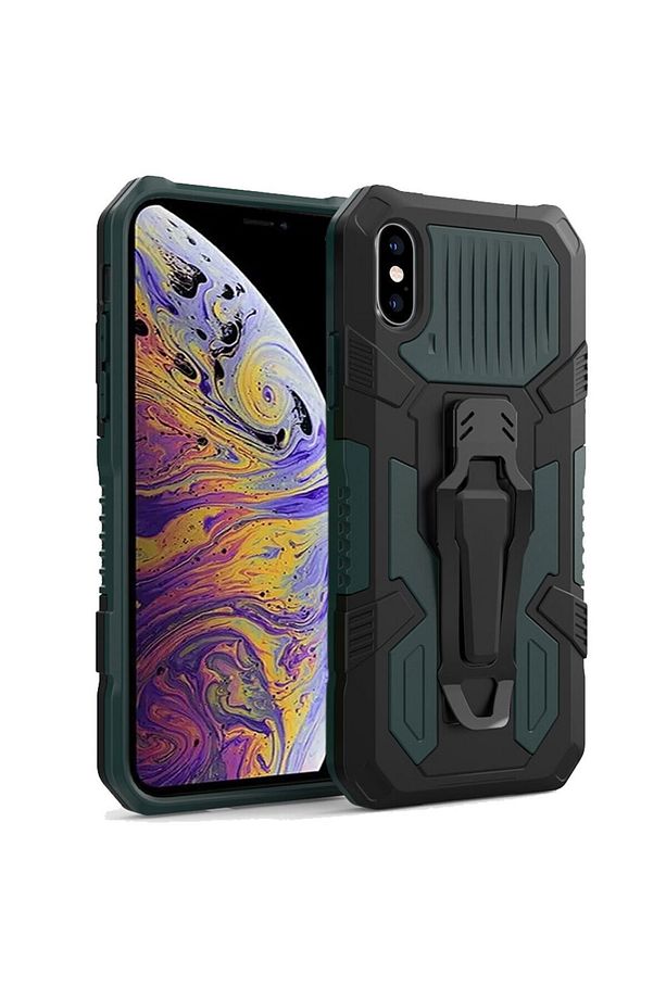 Iphone Xs Max Uyumlu Zırh Tank Kılıf Yüksek Koruma - 1