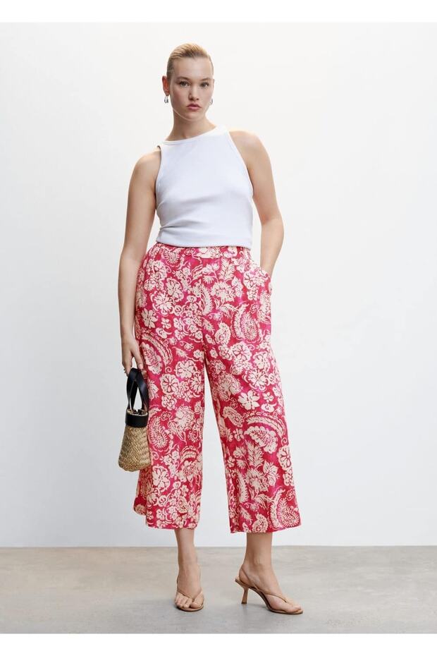 Culotte-Hose mit Blumenmuster - 8