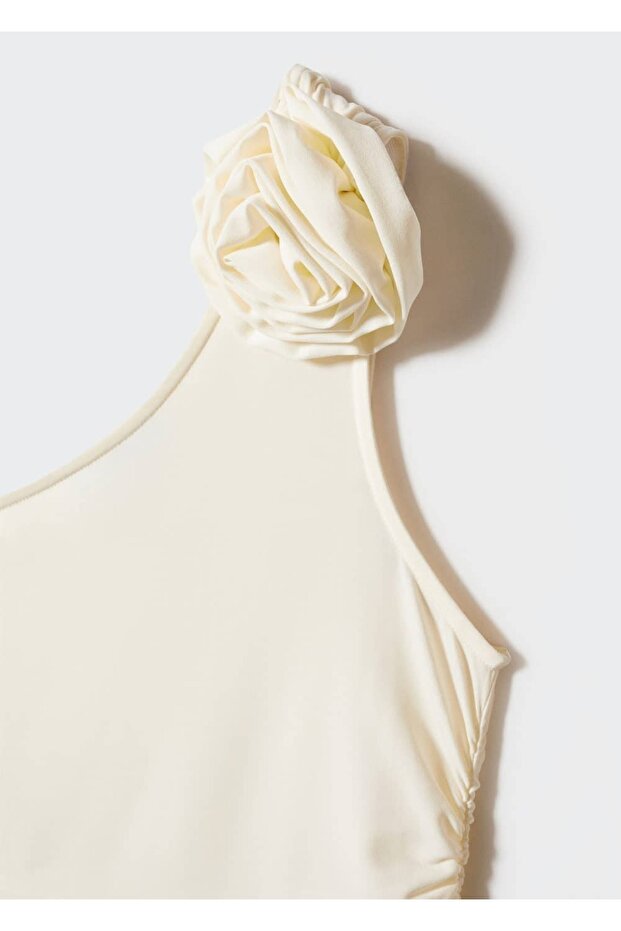 Çiçekli Asimetrik Bluz - 6