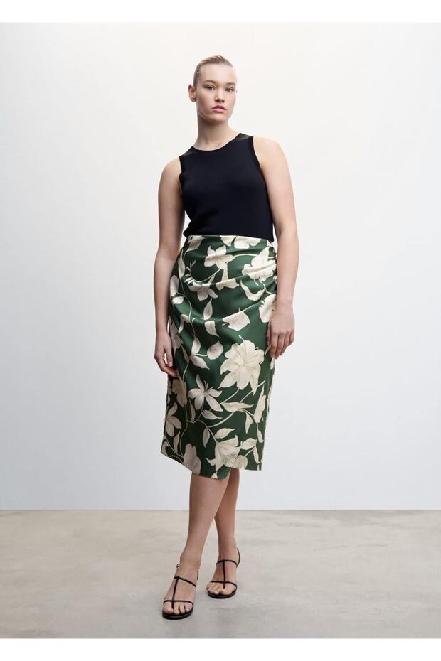 Çiçekli Uzun Etek - 6