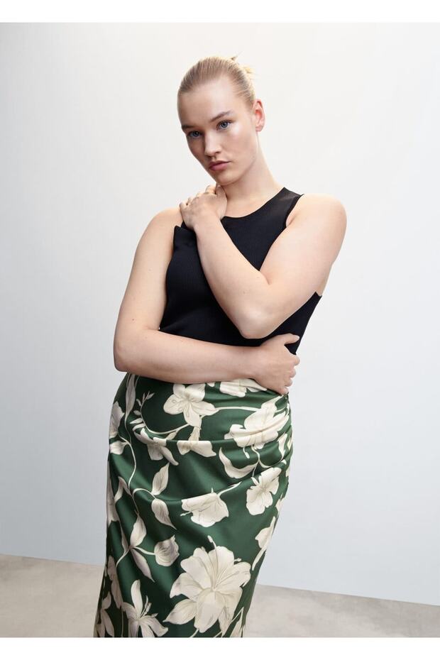 Çiçekli Uzun Etek - 7