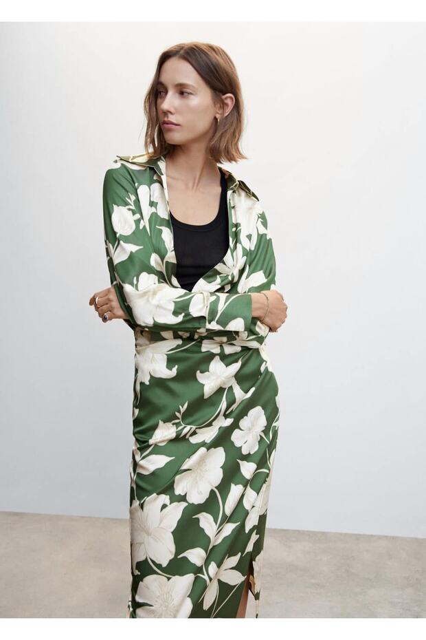 Çiçekli Uzun Etek - 8