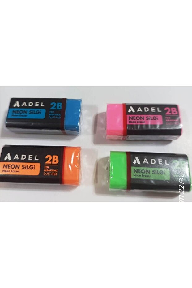 Neon Renkler Küçük Boy Silgi (4adet) - 7