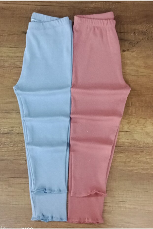 Fun Kids 2-Piece Camisole Fabric Thick Baby Leggings with Ruffles at the Legs Children's Leggings Single Bottom