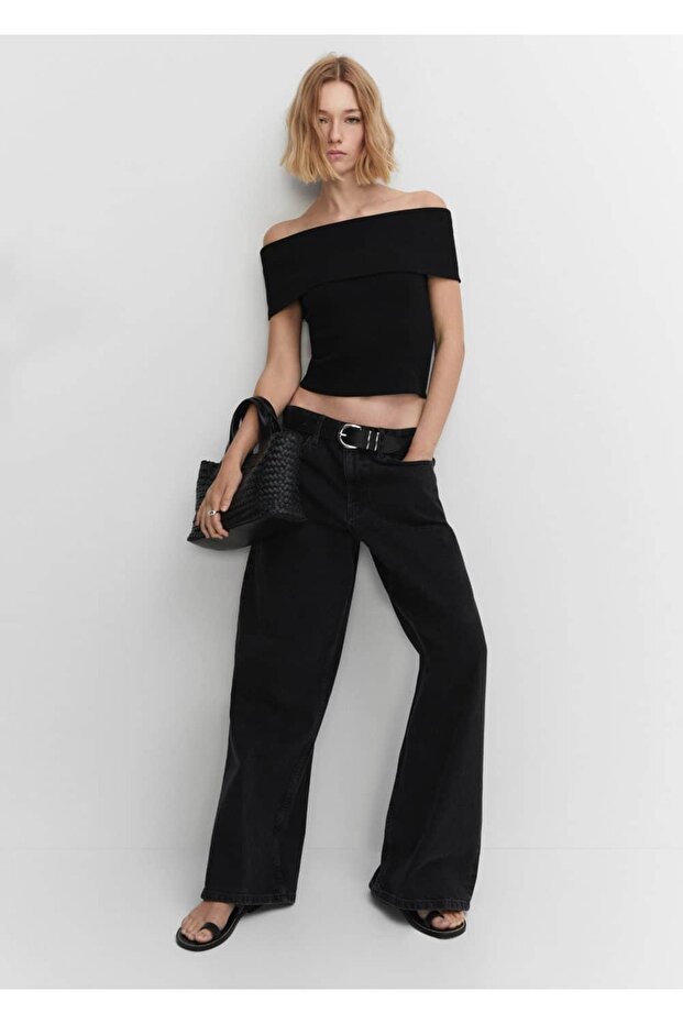 Omuzları açık bluz - 7