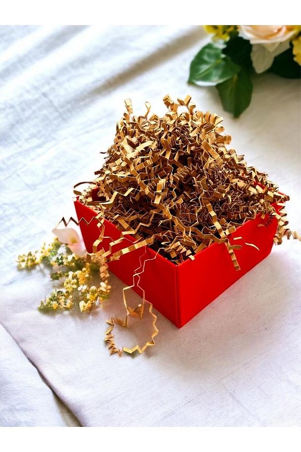 Kırpık Kırpıntı Kağıt Z Zigzag Pelur Kırpıntı Kağıt 100 gr Kraft Renk Süs Dolgu Malzemesi Paper -t5 - 1