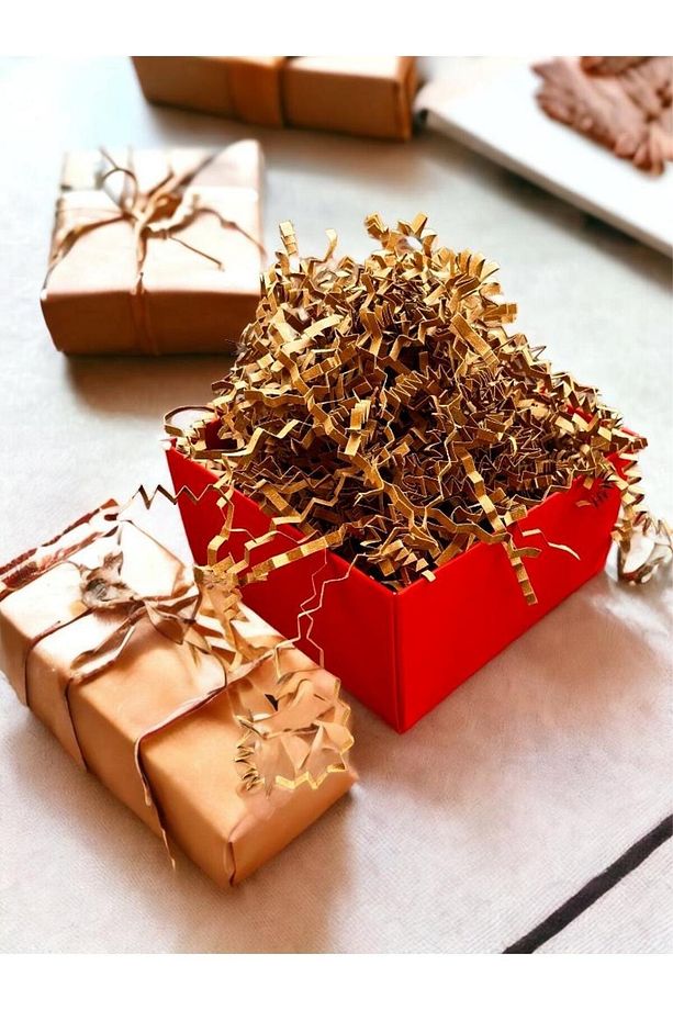 Kırpık Kırpıntı Kağıt Z Zigzag Pelur Kırpıntı Kağıt 100 gr Kraft Renk Süs Dolgu Malzemesi Paper -t5 - 2