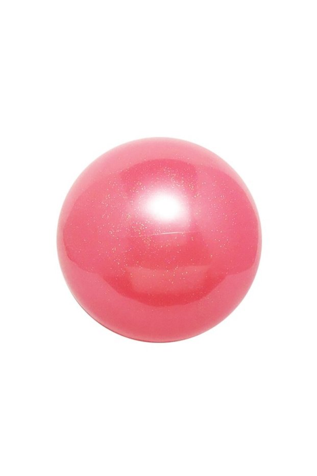 Cimnastik Topu 18cm Simli Pembe