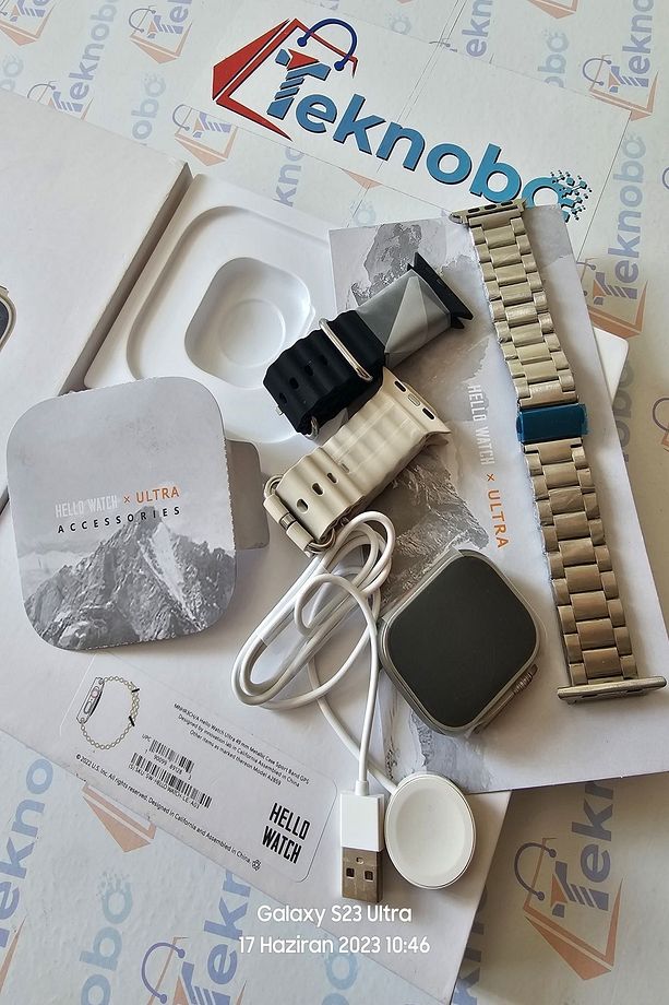 hello watch 2 akıllı saat watch 8 ultra 49mm ıos ve androıd uyumlu 3 kordonlu ozel seri - 3