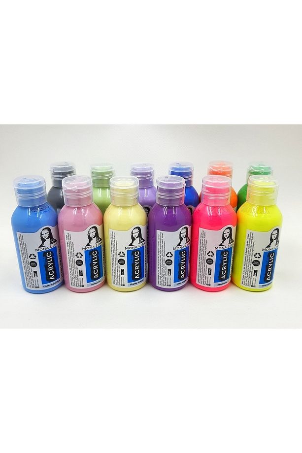Chalky 110 Ml Ana Renkler 12 Li Set Neon Renkler - 2